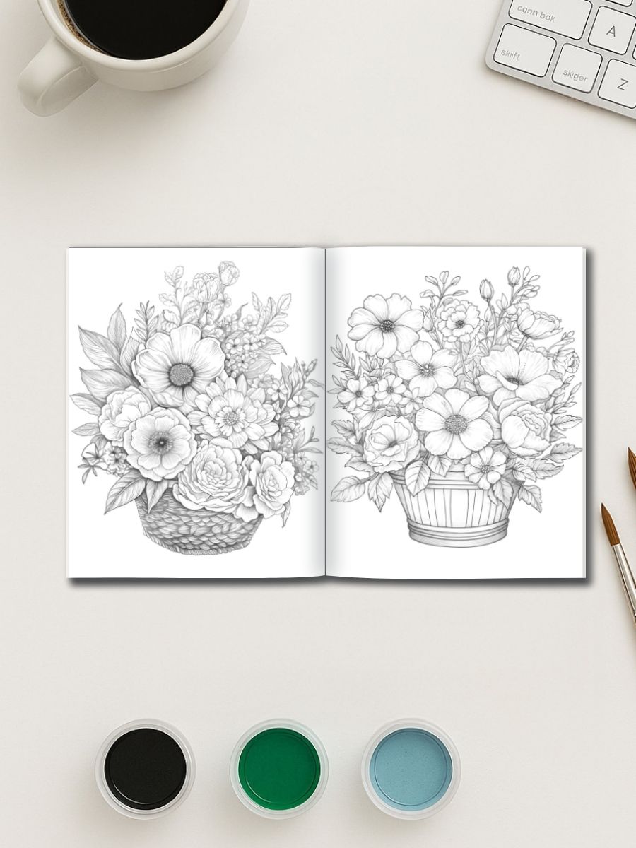 Blooming Grace – 75 Peonies, Magnolias & Basket Designs 3 Blooming Grace – 75 Peonies, Magnolias & Basket Designs - Image 3